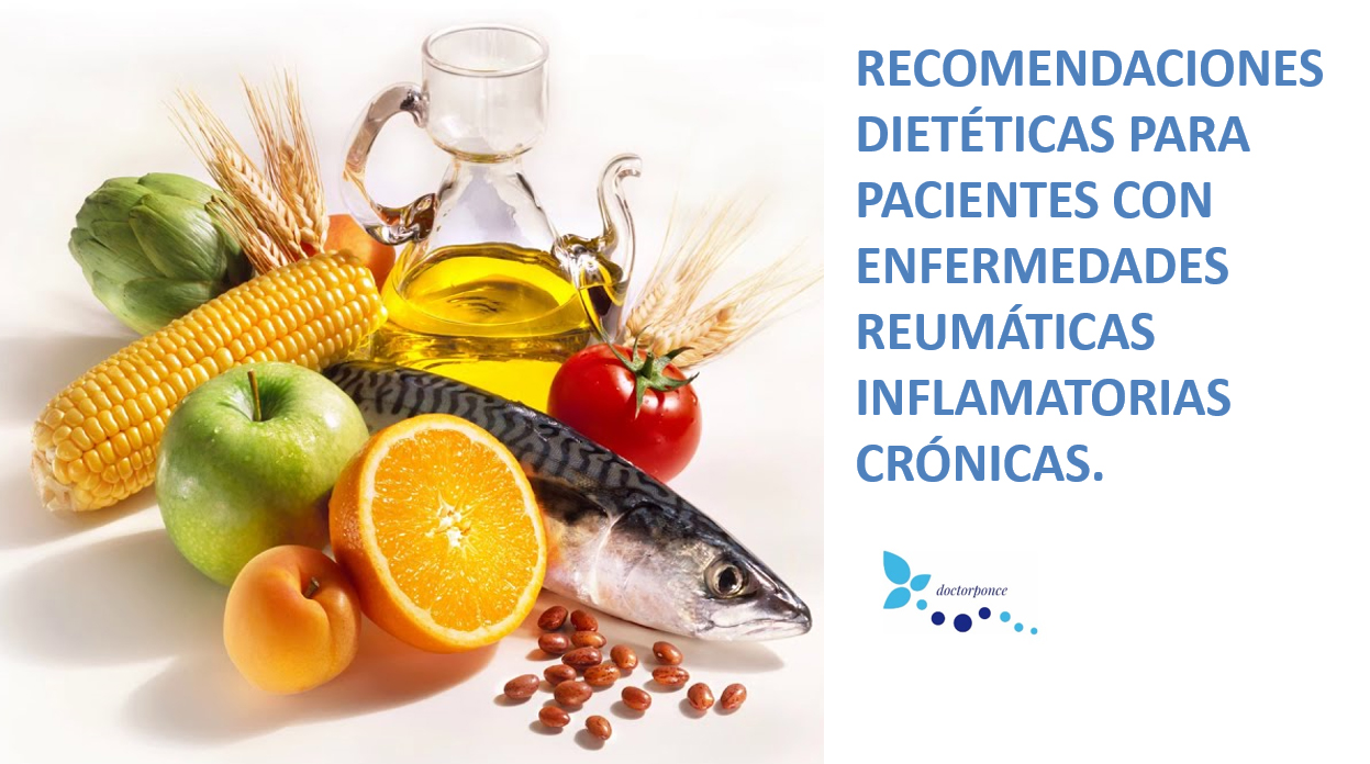 Recomendaciones dietéticas para pacientes con enfermedades reumáticas inflamatorias crónicas